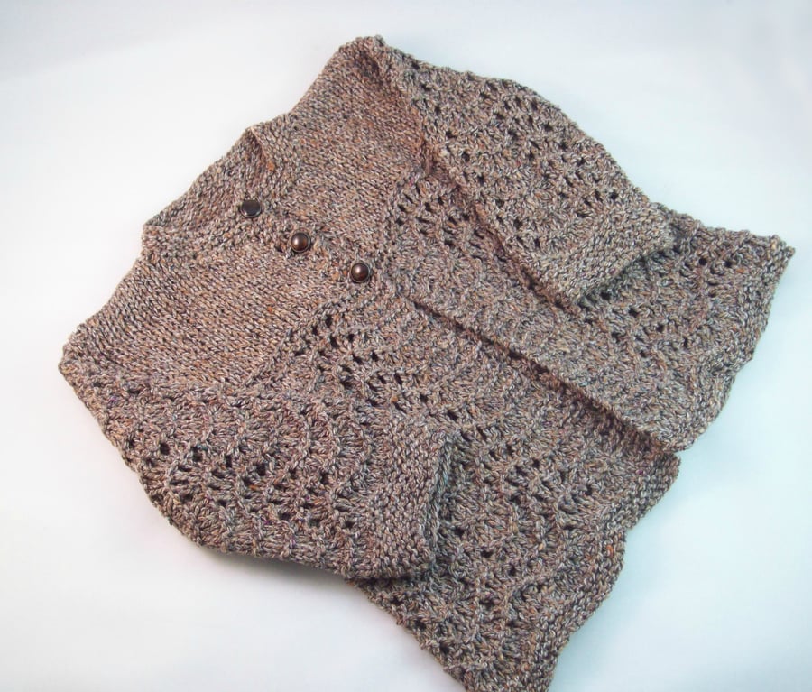 Baby Matinee Jacket - Basalt