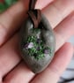 Polymer Clay Pendant, Realistic Stone Necklace, Amethyst Gemstone Jewellery