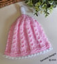 Designer Baby Girls Hand Knitted Jacket, Booties & Hat Set 0-3 Months Size - Image 3