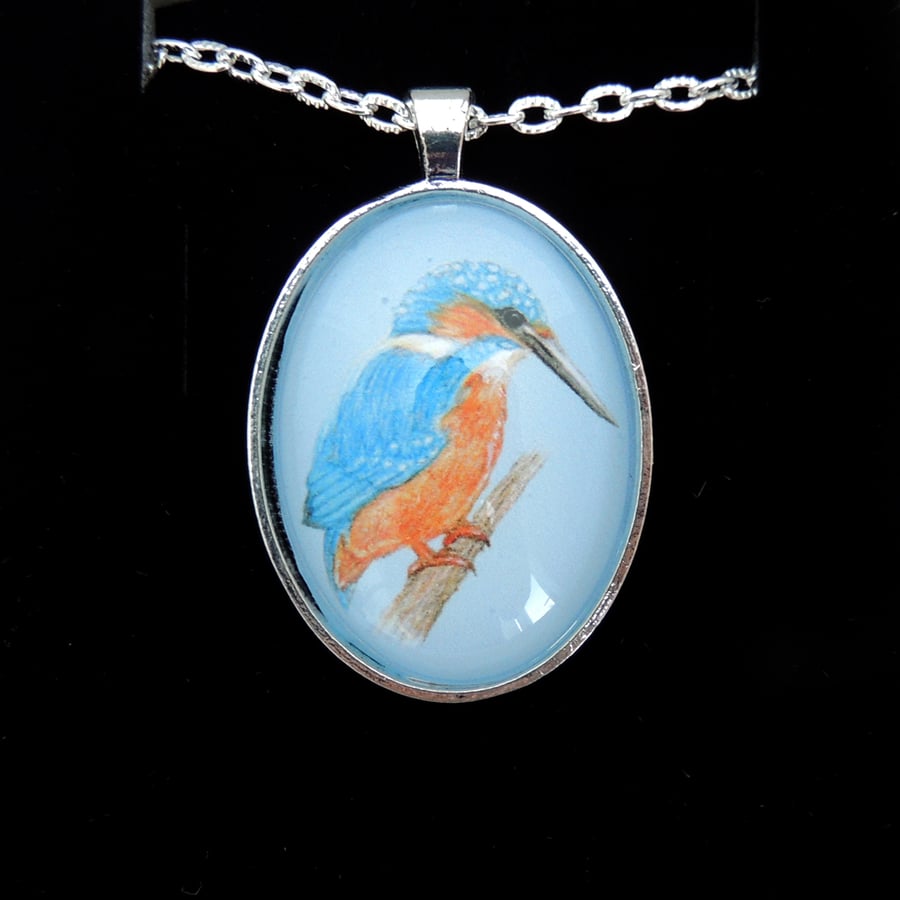 Kingfisher Pendant Necklace - Simply Silver Style 