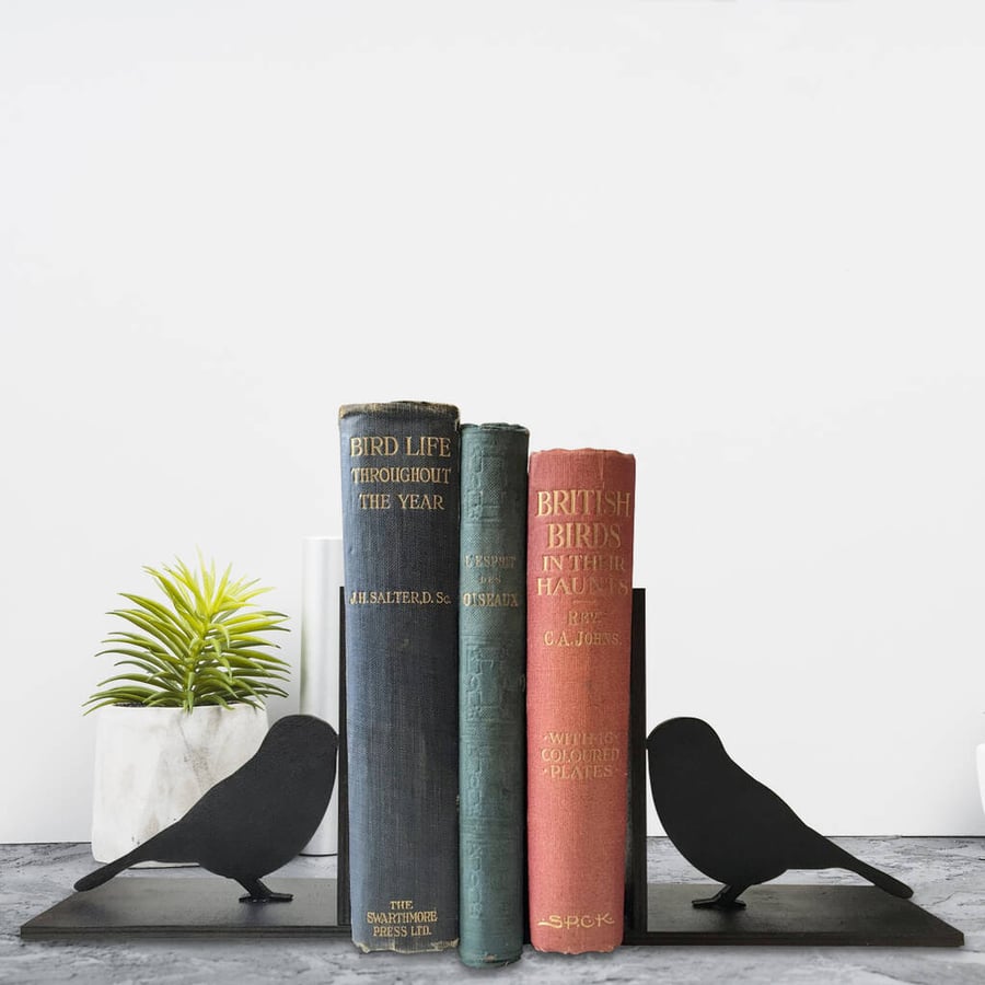 Sparrows Wooden Bookends