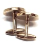 70th Birthday 1956 Gift Farthing Coin Cufflinks,Two tone design 70th Anniversary - Image 3