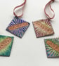 Personalised 'Name' Enamelled Copper Christmas Decoration - Image 3