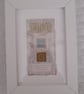 Cream Speckle Gold Silver & Naturals Handstitched Geometric Small Art Pictures - Image 10