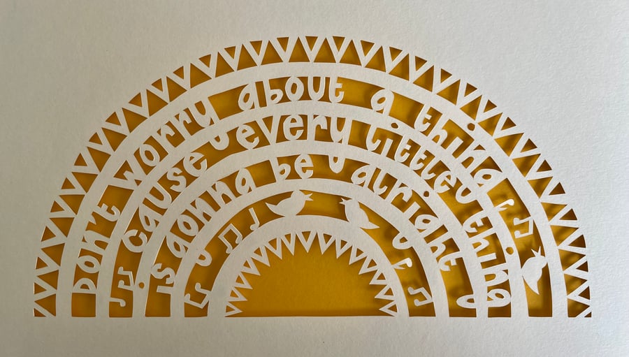 Don’t Worry Papercut