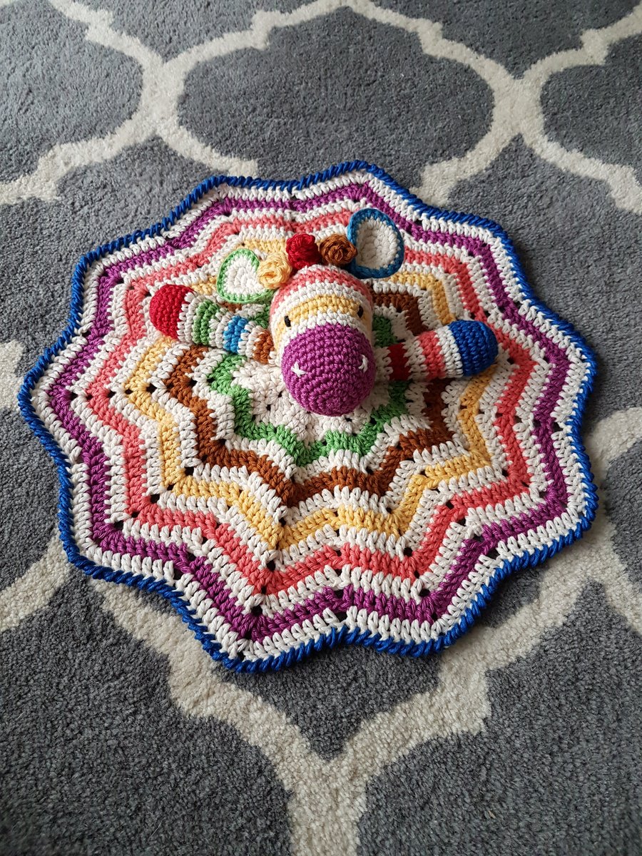 Zebra Lovey Comfort blanket or Security blanket