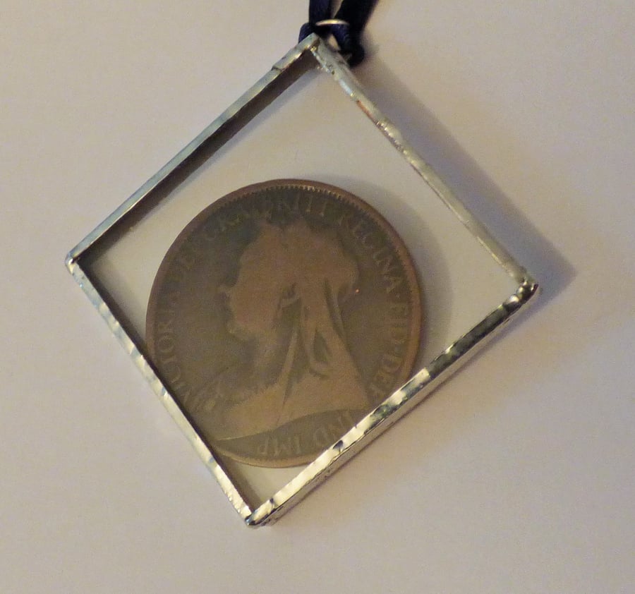 Victorian one penny Coin Christmas tree decoration