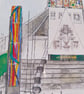 Liverpool Metropolitan Cathedral watercolour A5 - Image 4