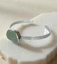 Sea Glass Silver Cuff - Image 6