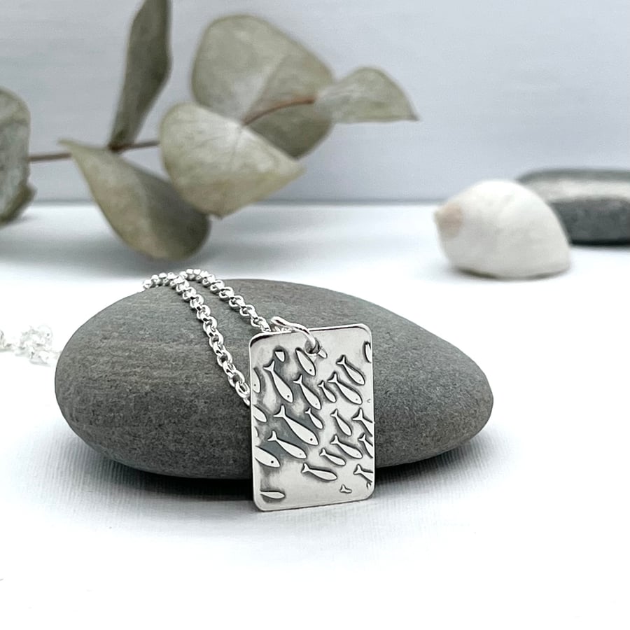 Handmade Sterling Silver Shoal Pendant