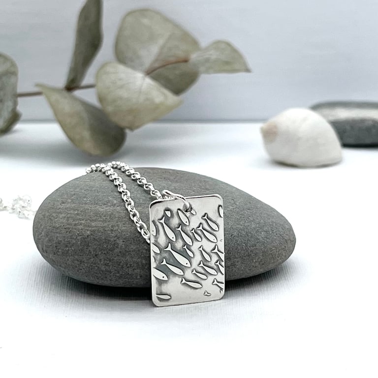 Handmade Sterling Silver Shoal Pendant
