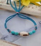 Turquoise & seed pod friendship bracelet - Image 3