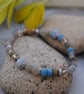 Labradorite & kyanite gemstone bracelet - Image 1