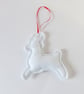 Christmas Reindeer decoration, embroidered - Image 4
