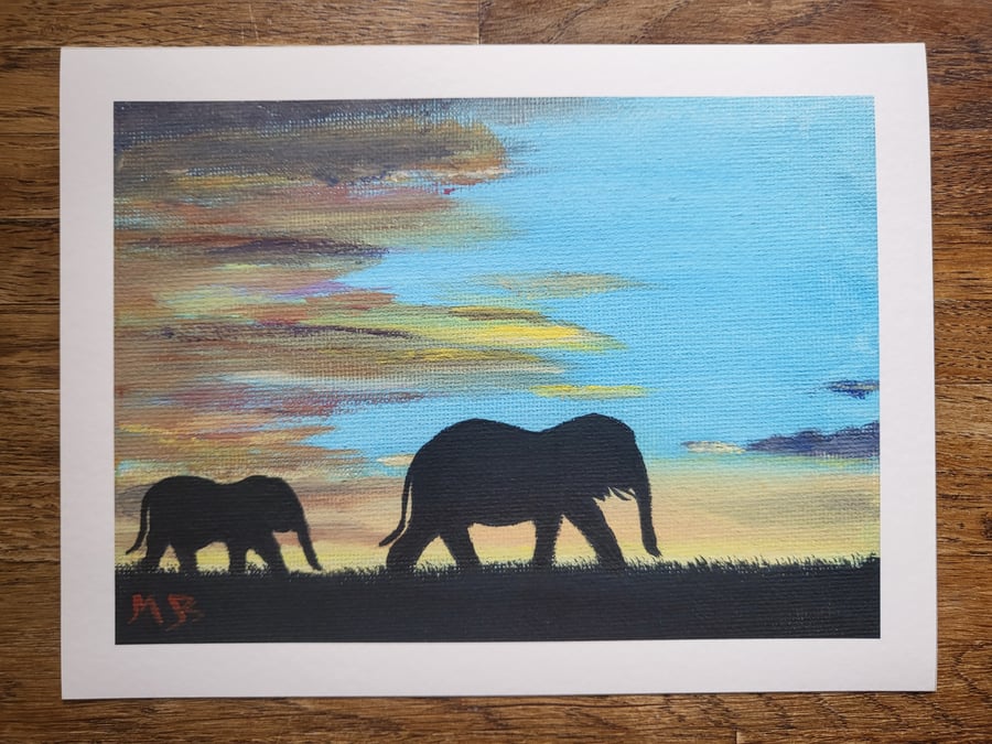 Elephants print