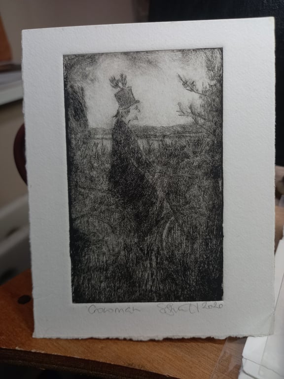 Moody etching 'Crowman'