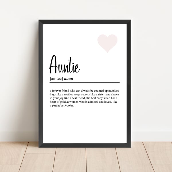 Auntie definition print 