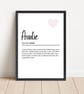 Auntie definition print  - Image 1