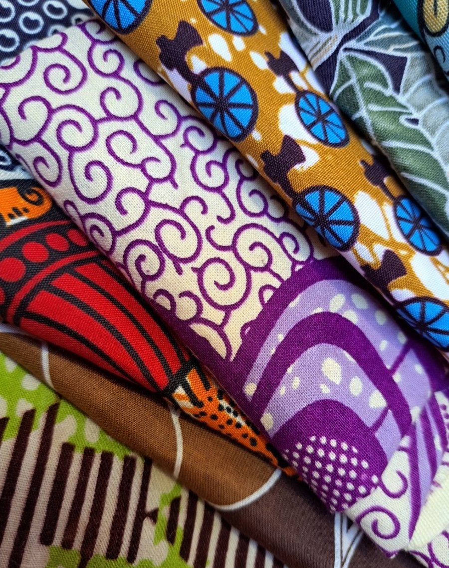 Bold and bright fabric collection