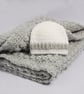 Baby Blanket with Hat, Handmade Extra Thickness Baby Blanket, 32" x 24" Approx,  - Image 7