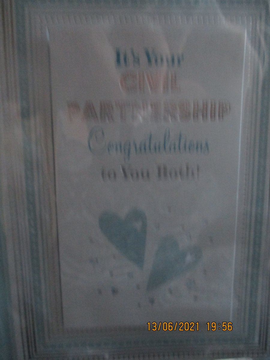 It's Your Civil Partnership Congratulations to you Both Card
