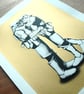 Star Wars Troopers Kiss Hand Pulled Limited Edition Screen Print - Image 4