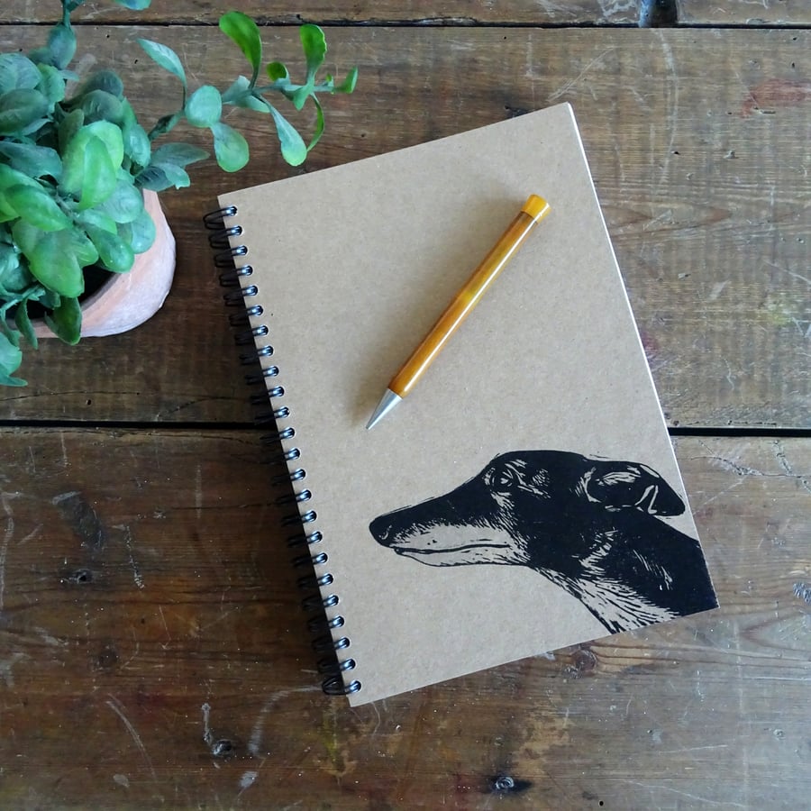 Sighthound Notebook - A5 Greyhound, Whippet, Galgo, Lurcher