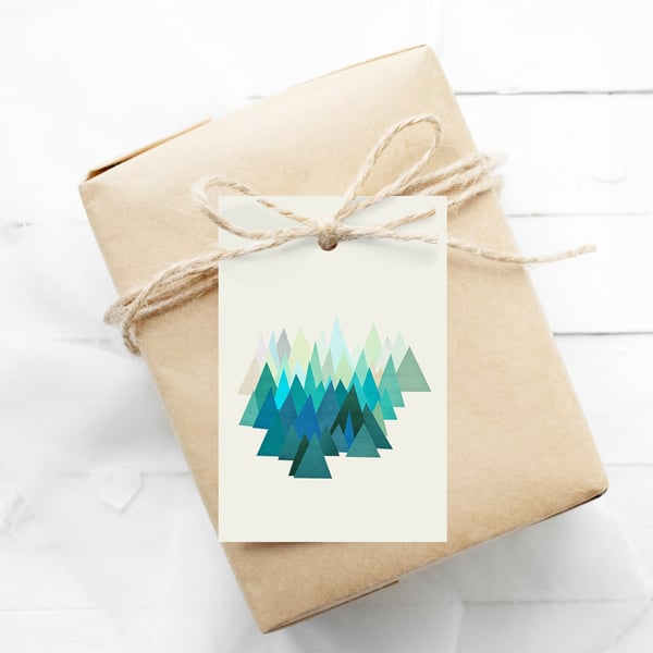 Set of 12 Christmas Gift Tags - Cold Mountain