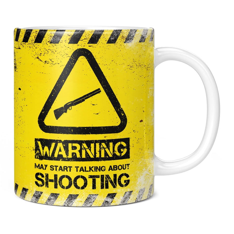 Warning May Start Talking About Shooting 11oz Coffee Mug Cup - Perfect Birthday 