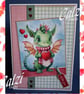 Cute Dragon Valentine Card - Image 1