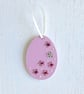 Easter egg decoration - hanging jewelled egg, handmade - Image 1