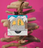 Silver Christmas Caravan Canvas Decoration  - Image 1