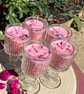 Set of Five Soy Wax Candles in Glasses -  Sugared Almond Scent - Image 3