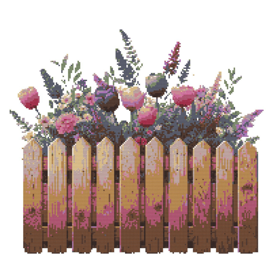 FLORAL GARDEN - Cross Stitch Pattern - Cross Stitch Chart