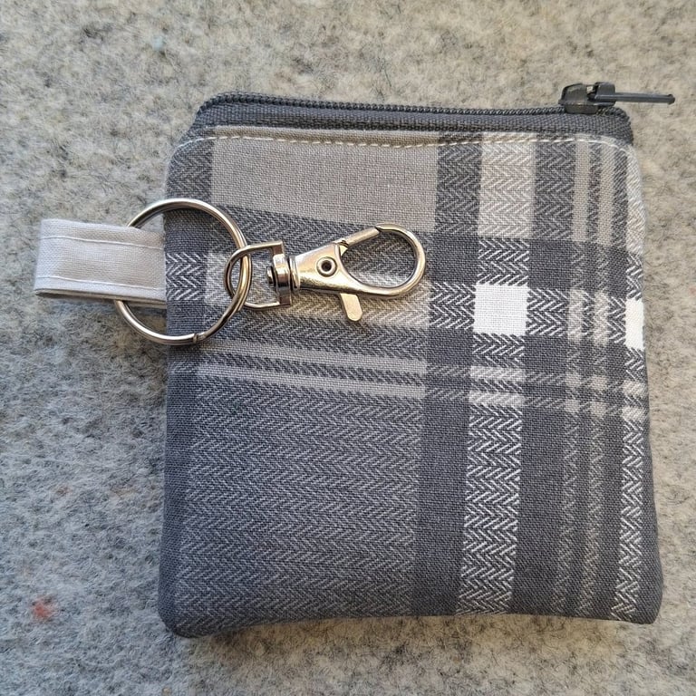 Mini Coin Purse, Mini Zip Purse, Keyring Coin Purse