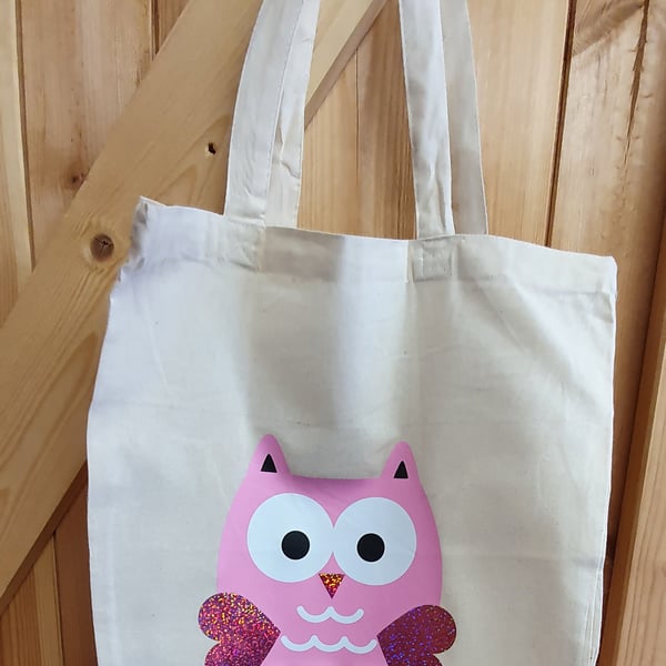 Cotton Tote Bag - Owl