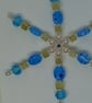 Turquoise Millefiori Snowflake - Image 5