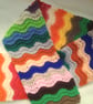 Child's Multi Coloured Scallop Patterned Scarf, Children's Scarf, Winter Warmer - Image 6