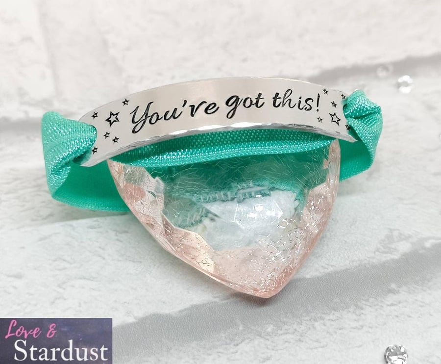 "You've got This!" Hand Stamped Bracelet