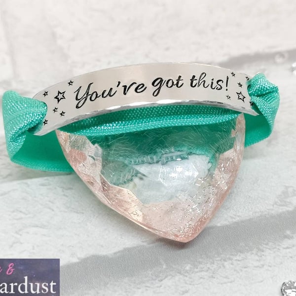 "You've got This!" Hand Stamped Bracelet