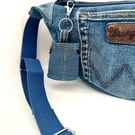 Mini denim skirt keyring  