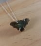 Sterling Silver Labradorite Gemstone Bat Necklace (SKU201025E) - Image 9
