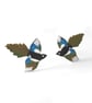 Magpie Stud Earrings - Handmade - Image 3