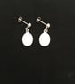 Handcrafted Tri-coloured Drop Earrings - Image 6