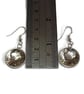 handmade sterling silver dome earrings - Image 3