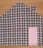 Table place mat Pink house shape Cutlery pocket Unique - Image 5