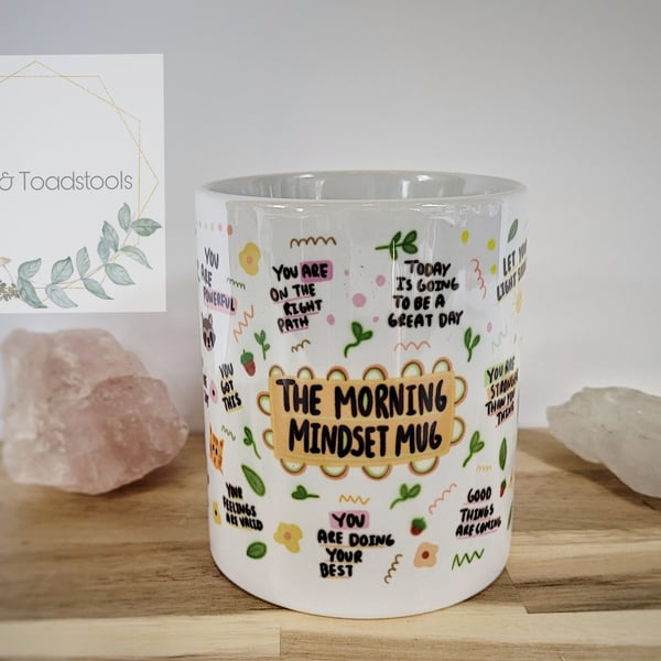 Morning mindset,mindfulness mug,affirmation 