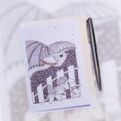 Jenny wren illustration art card from original artwork