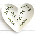 Heart shaped trinket dish