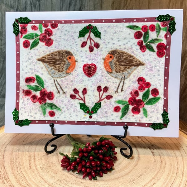 Love Robins Christmas Card.